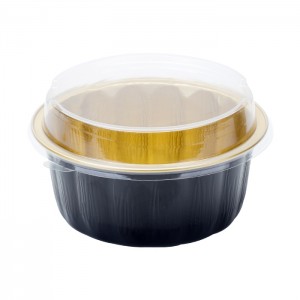 AP630 series pumpkin shape Lacquered Smoothwall Aluminum Foil Container for Bakery Catering restaurant takeout tray
