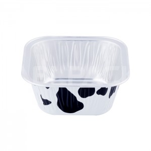 Disposable Aluminum Foil pancake Bread Bakery mould Container with PET Lid Food Grade microwave Safe restaurant takeout package