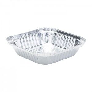 WAP0350 Sqaure Wrinkle Aluminum Foil Pan for Baking and Catering
