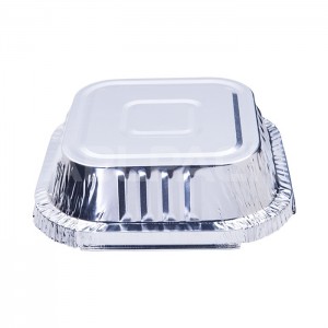 WAP0350 Sqaure Wrinkle Aluminum Foil Pan for Baking and Catering