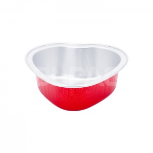 Heart Shape Aluminum Foil Baking Cup high temperature bear oven baking mould ice cream desserts sweetmeats pudding tart tray