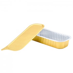 SAP200 Rectangular Disposable tharid arika hineni toast Aluminum Foil Container mould tray plate Seal Lid Pie pastry restaurant takeout container